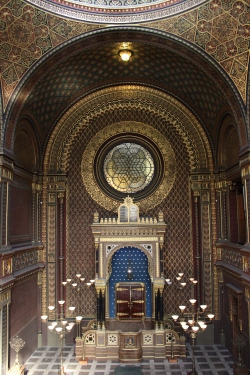 The beautiful Spanish Synagogue, Prague Jewish Town