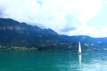 On a boat ride on Lake Brienz